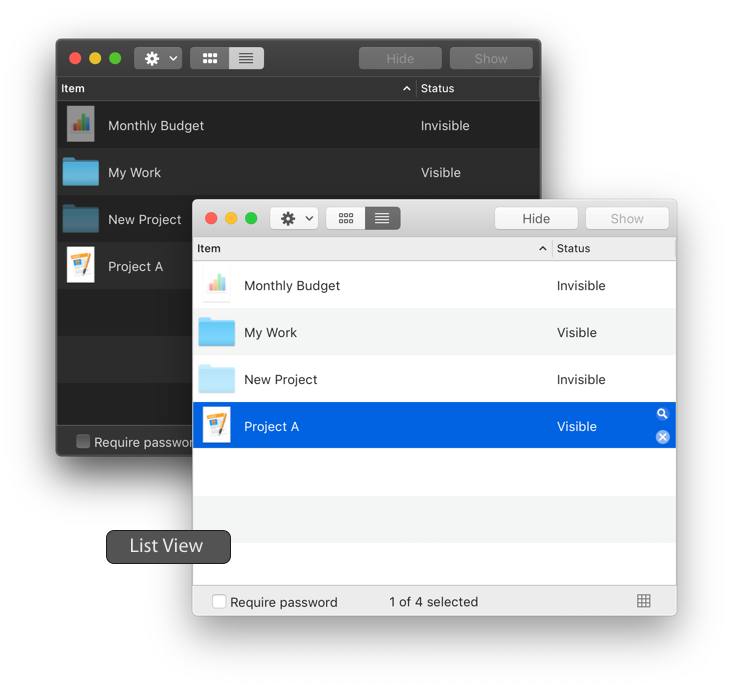 Hide Records For Mac